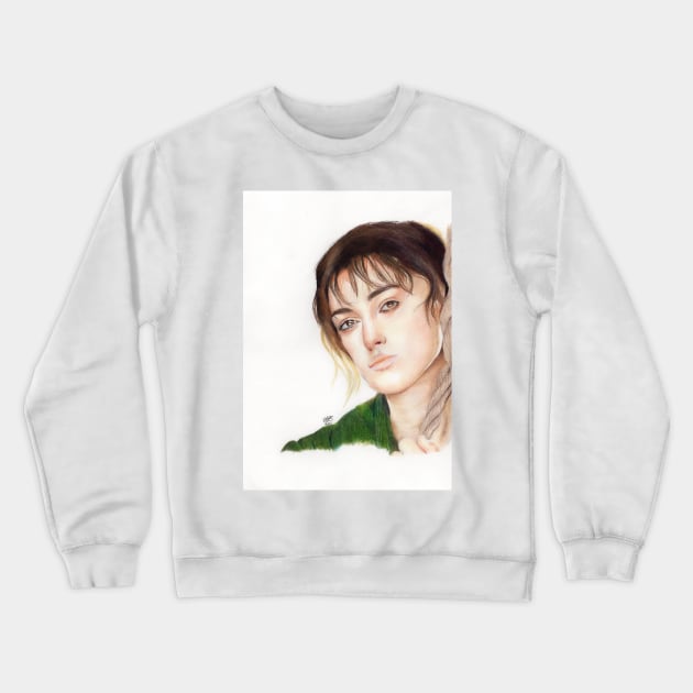 Elizabeth Bennet in coloured pencil Crewneck Sweatshirt by DustNox